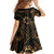 Indonesian Batik Pattern Vintage Brown Family Matching Mermaid Dress and Hawaiian Shirt