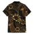 Indonesian Batik Pattern Vintage Brown Family Matching Tank Maxi Dress and Hawaiian Shirt