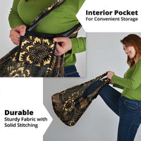 Indonesian Batik Pattern Vintage Brown Grocery Bag