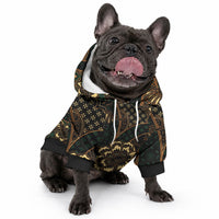 Indonesian Batik Pattern Vintage Brown Pet Hoodie