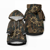 Indonesian Batik Pattern Vintage Brown Pet Hoodie