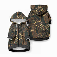 Indonesian Batik Pattern Vintage Brown Pet Hoodie
