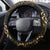 Indonesian Batik Pattern Vintage Brown Steering Wheel Cover