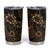 Indonesian Batik Pattern Vintage Brown Tumbler Cup