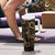 Indonesian Batik Pattern Vintage Brown Tumbler With Handle