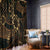 Indonesian Batik Pattern Vintage Brown Window Curtain