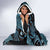 Indonesia Batik Pattern Hooded Blanket Blue Version