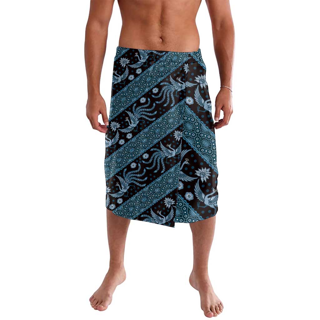 Indonesia Batik Pattern Lavalava Blue Version