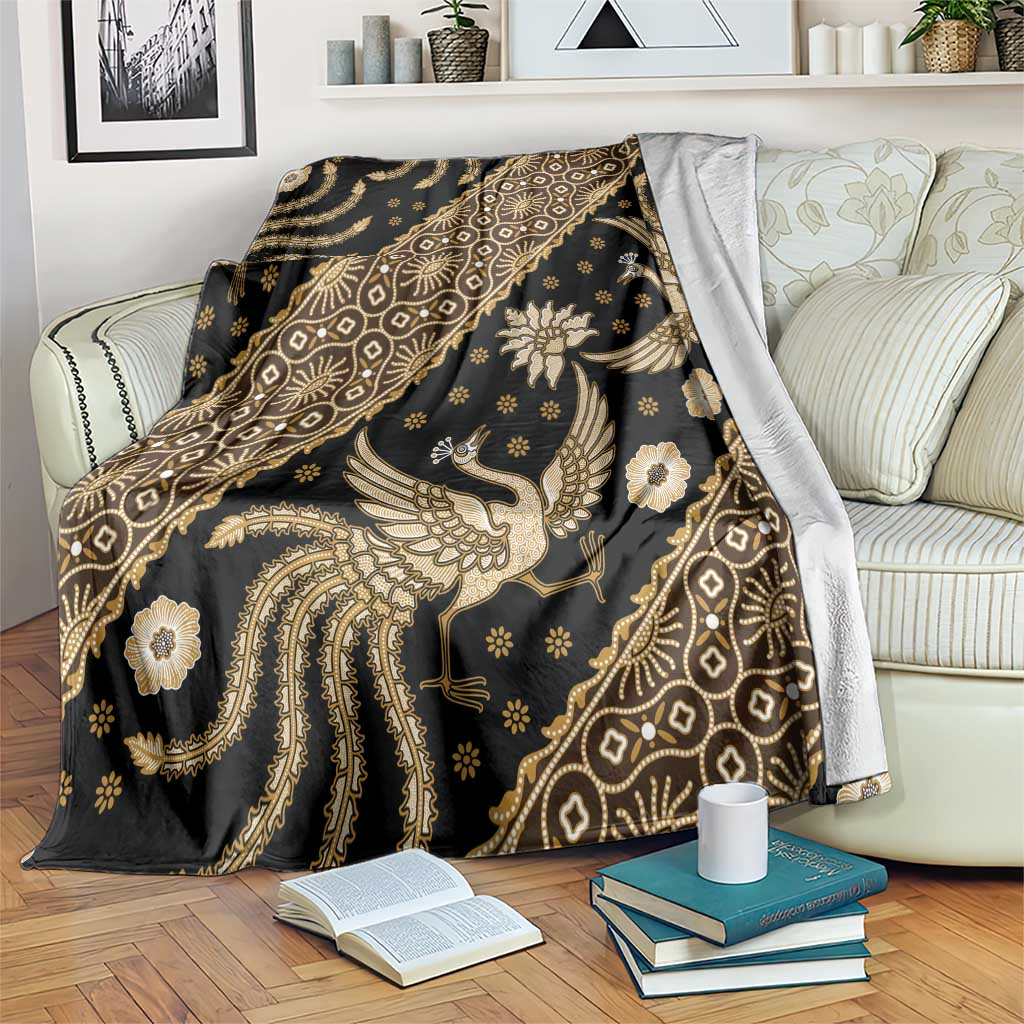 Indonesia Batik Pattern Blanket Gold Version