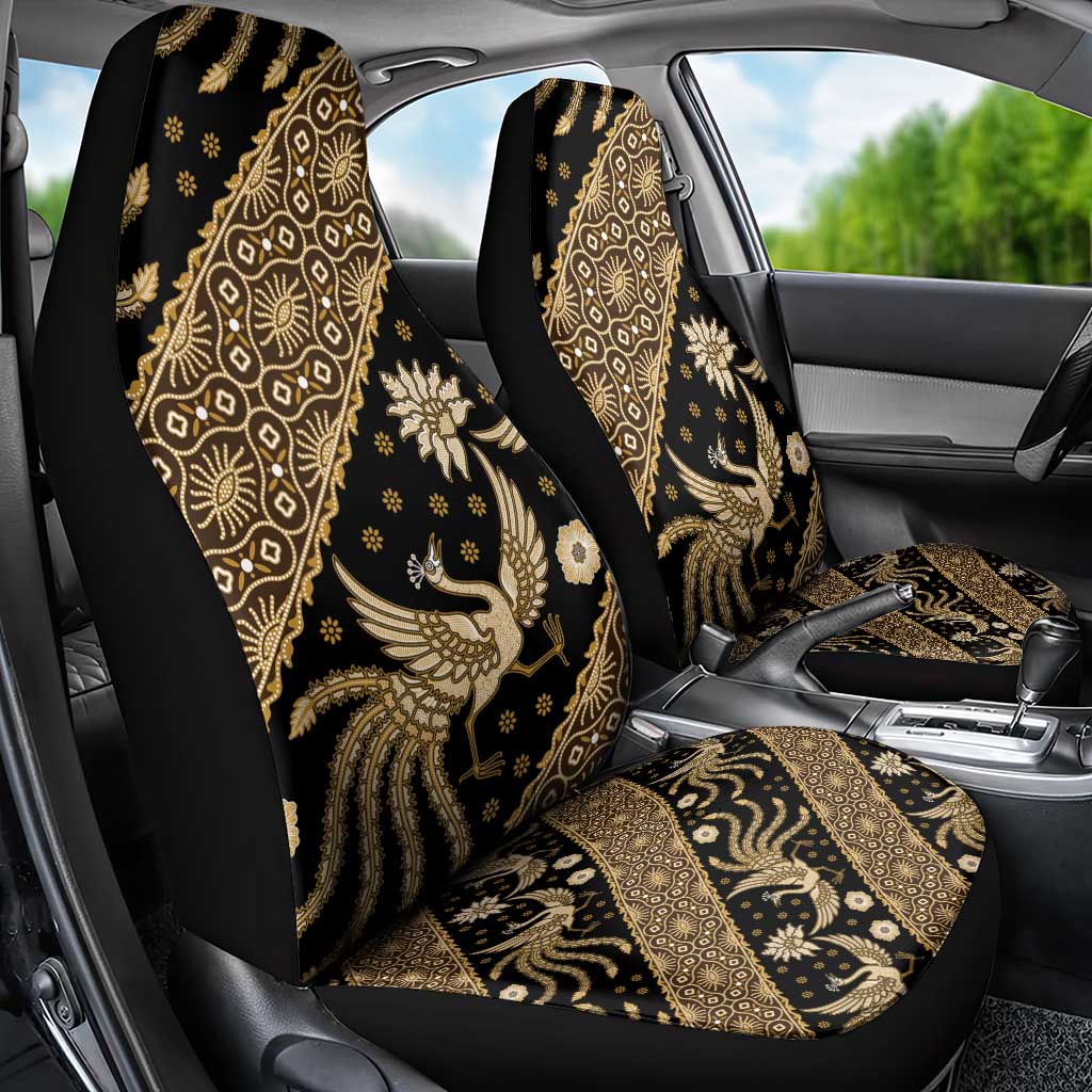 Indonesia Batik Pattern Car Seat Cover Gold Version