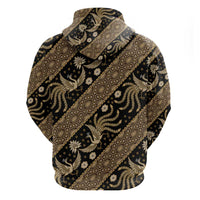 Indonesia Batik Pattern Hoodie Gold Version