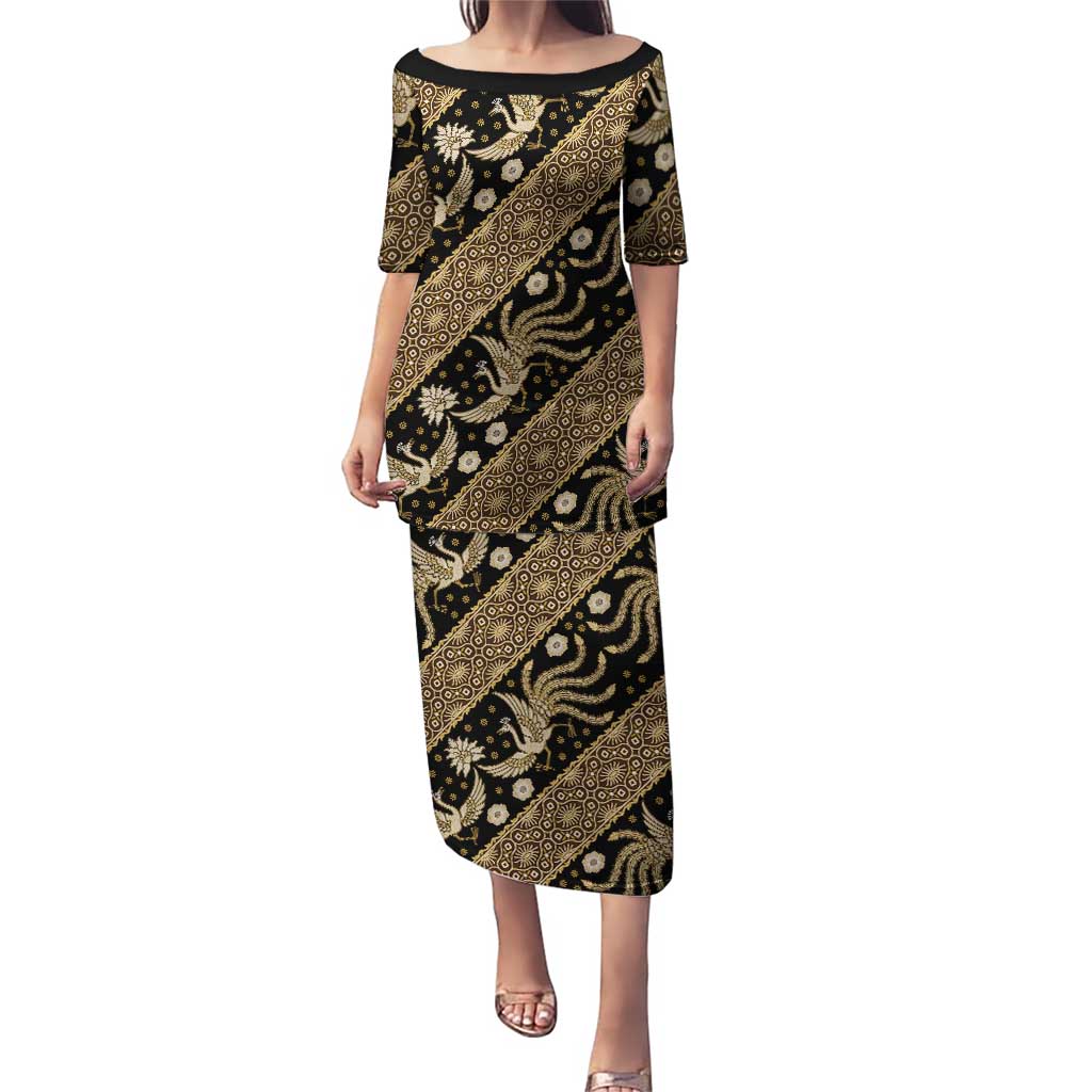 Indonesia Batik Pattern Puletasi Gold Version
