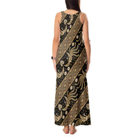 Indonesia Batik Pattern Tank Maxi Dress Gold Version