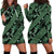 Indonesia Batik Pattern Hoodie Dress Green Version