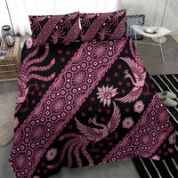 Indonesia Batik Pattern Bedding Set Pink Version