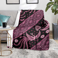 Indonesia Batik Pattern Blanket Pink Version