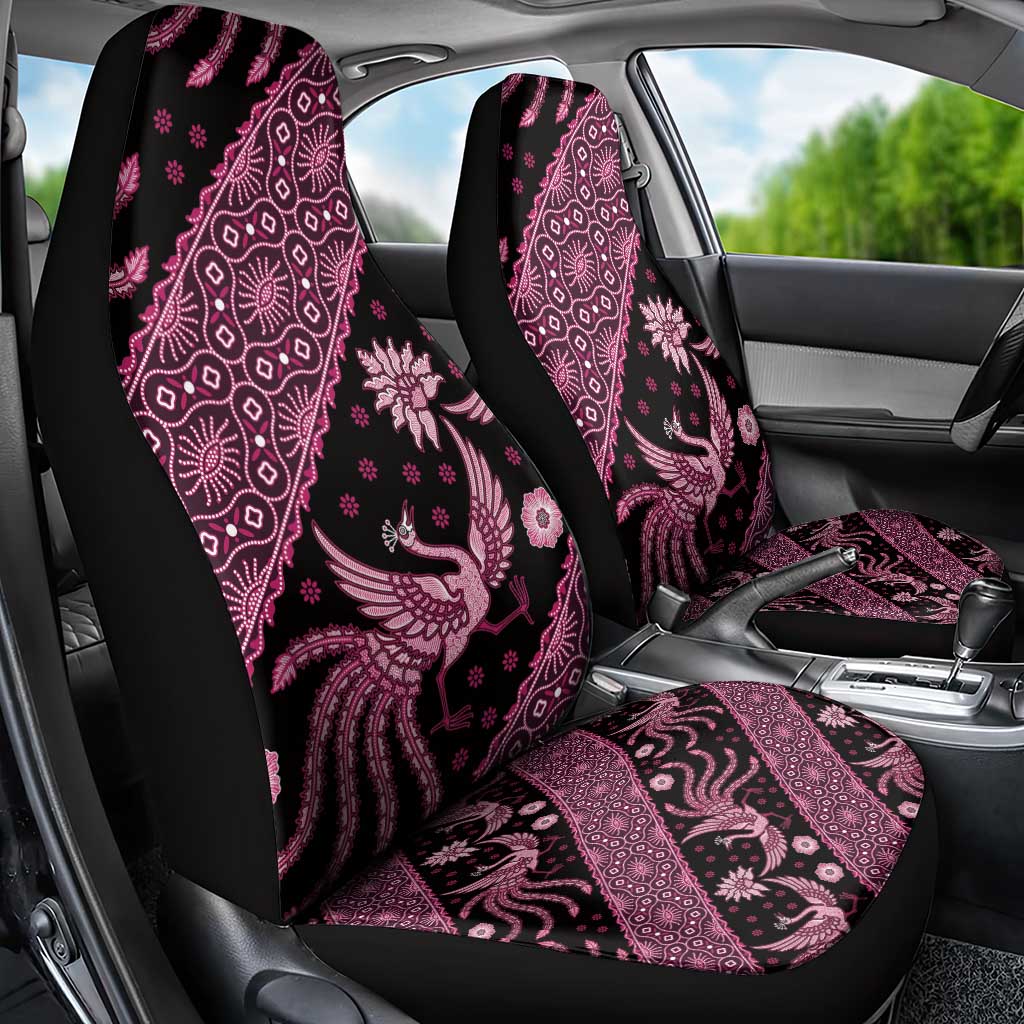Indonesia Batik Pattern Car Seat Cover Pink Version