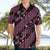 Indonesia Batik Pattern Hawaiian Shirt Pink Version