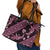 Indonesia Batik Pattern Leather Tote Bag Pink Version