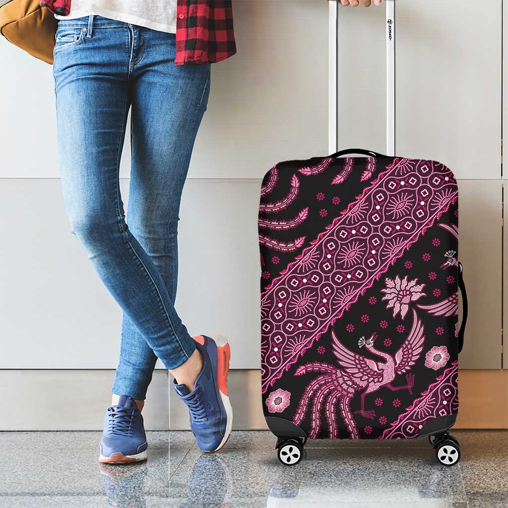 Indonesia Batik Pattern Luggage Cover Pink Version