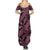 Indonesia Batik Pattern Summer Maxi Dress Pink Version