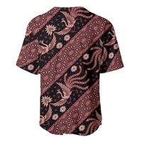 Indonesia Batik Pattern Baseball Jersey Red Version