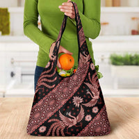 Indonesia Batik Pattern Grocery Bag Red Version
