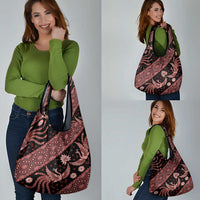 Indonesia Batik Pattern Grocery Bag Red Version