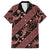 Indonesia Batik Pattern Hawaiian Shirt Red Version