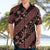 Indonesia Batik Pattern Hawaiian Shirt Red Version