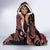 Indonesia Batik Pattern Hooded Blanket Red Version