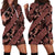 Indonesia Batik Pattern Hoodie Dress Red Version