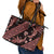 Indonesia Batik Pattern Leather Tote Bag Red Version