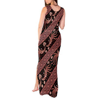 Indonesia Batik Pattern Tank Maxi Dress Red Version