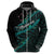 Personalised Aotearoa Hoodie Silver Fern Mix Paua Shell Polynesian Pattern LT01 - Polynesian Pride