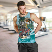 Personalized Aloha Hawaii Skeleton Men Tank Top Tropical Summer Vibe