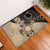 Cook Islands Turtle Rubber Doormat Stars and Hibiscus - Beige