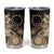 Cook Islands Turtle Tumbler Cup Stars and Hibiscus - Beige