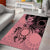 Cook Islands Turtle Area Rug Stars and Hibiscus - Pink