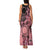 Cook Islands Turtle Family Matching Tank Maxi Dress and Hawaiian Shirt Stars and Hibiscus - Pink