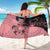 Cook Islands Turtle Sarong Stars and Hibiscus - Pink