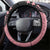 Cook Islands Turtle Steering Wheel Cover Stars and Hibiscus - Pink