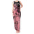 Cook Islands Turtle Tank Maxi Dress Stars and Hibiscus - Pink