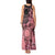 Cook Islands Turtle Tank Maxi Dress Stars and Hibiscus - Pink