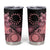 Cook Islands Turtle Tumbler Cup Stars and Hibiscus - Pink