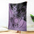 Cook Islands Turtle Blanket Stars and Hibiscus - Purple