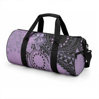Cook Islands Turtle Duffle Bag Stars and Hibiscus - Purple LT01 - Polynesian Pride