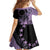 Cook Islands Turtle Family Matching Puletasi and Hawaiian Shirt Stars and Hibiscus - Purple