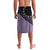 Cook Islands Turtle Lavalava Stars and Hibiscus - Purple