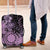 Cook Islands Turtle Luggage Cover Stars and Hibiscus - Purple